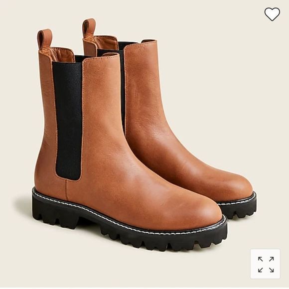 J. Crew Shoes - J. Crew Gwen lug-sole high-shaft Chelsea boots in leather
Item BA187